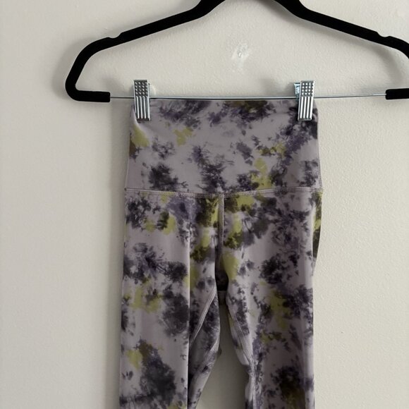 Lululemon Women 0 Radial Tie Dye Mauve Grey Multi Align High-Rise Pant 28” - Picture 4 of 10
